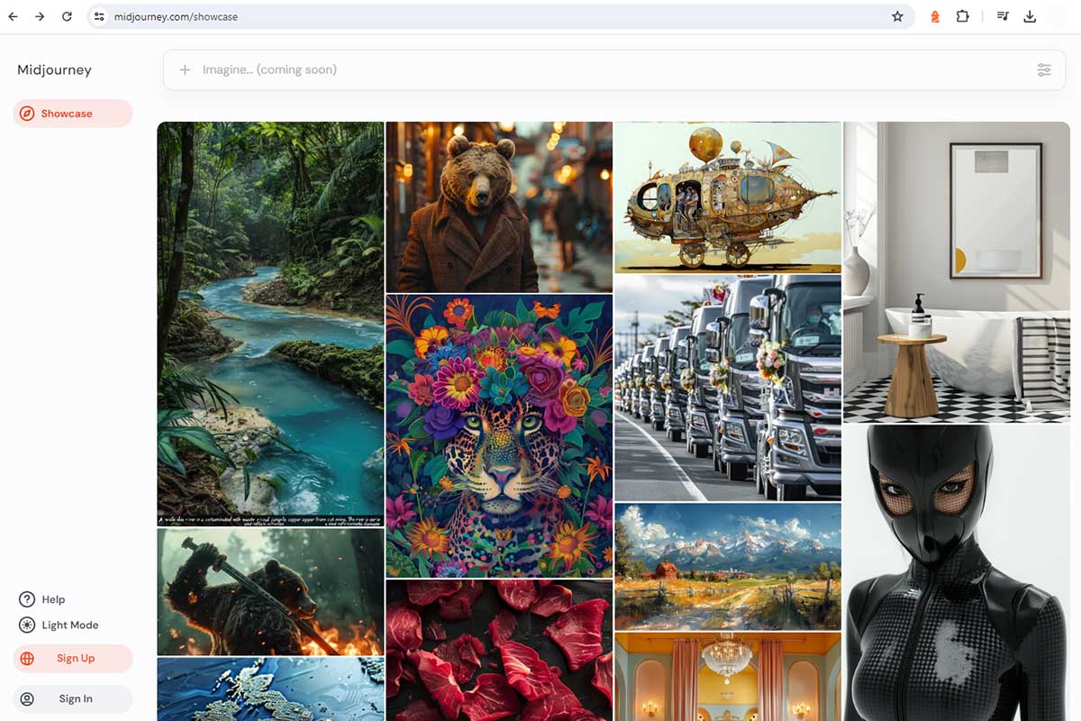 AI Image Generator Midjourney bald über Browser erreichbar